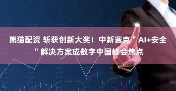 熊猫配资 斩获创新大奖！中新赛克＂AI+安全＂解决方案成数字中国峰会焦点